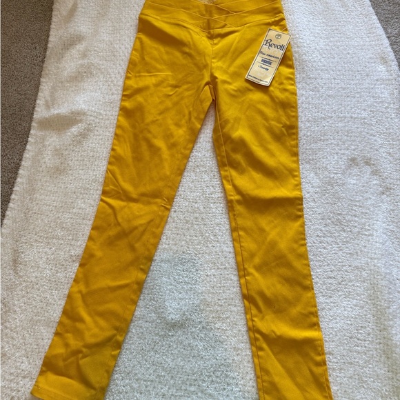 Revolt Jeans Yellow Jeggings Slim Fit Cropped - Picture 1 of 4